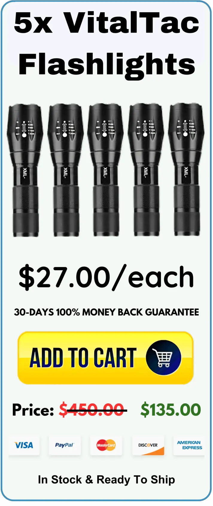 VitalTac Flashlight offer package price